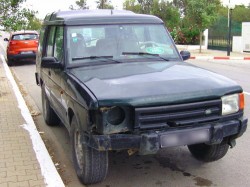 Schaden an einem Fahrzeug in Tunesien